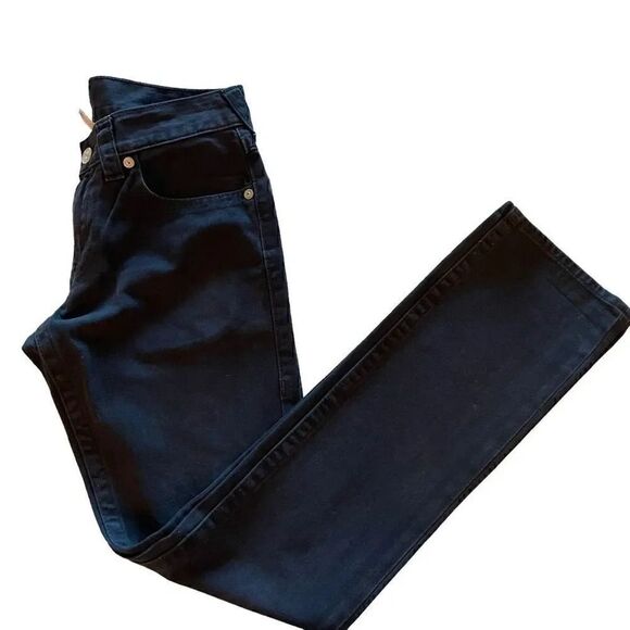 True Religion Jeans  Denim Horseshoe Back  Pockets Straight Black   29 #1502 - Picture 5 of 15